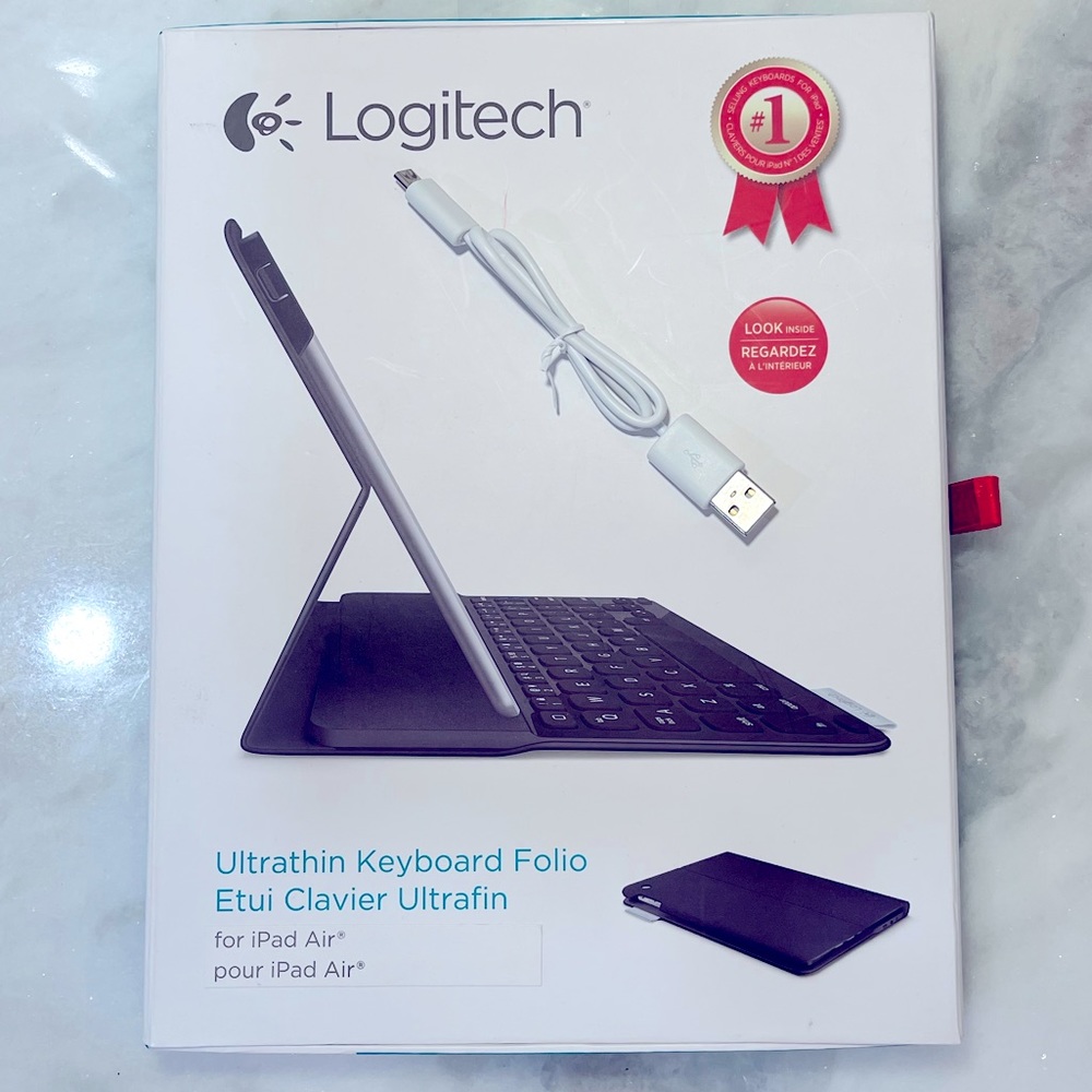 Logitech-Ultrathin Keyboard Folio for Ipad Air